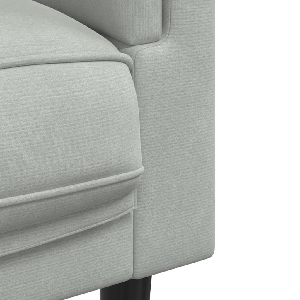 2-piece sofa set with cushions light grey velvet