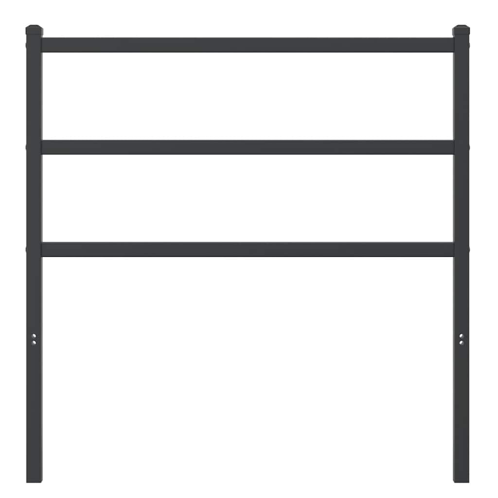 Ersatz-Kopfteil Metall Schwarz 90 cm