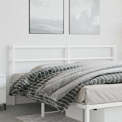 Ersatz-Kopfteil Metall Weiß 180 cm