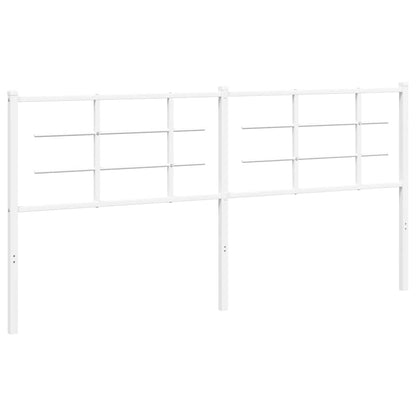 Ersatz-Kopfteil Metall Weiß 180 cm