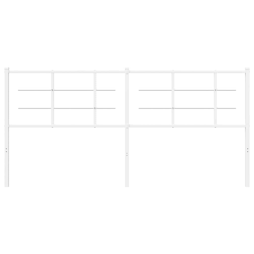 Ersatz-Kopfteil Metall Weiß 180 cm
