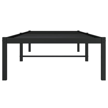 Bettgestell Metall Schwarz 75x190 cm