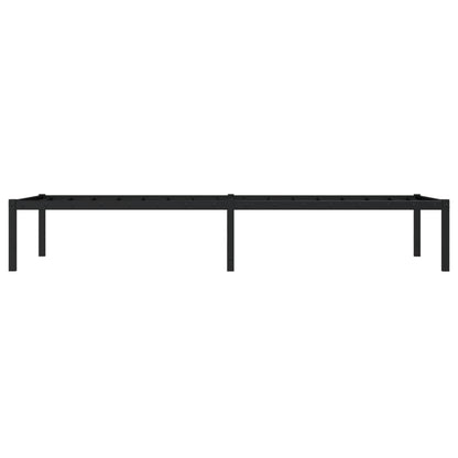 Bettgestell Metall Schwarz 75x190 cm