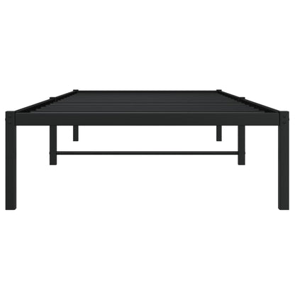 Bettgestell Metall Schwarz 90x190 cm