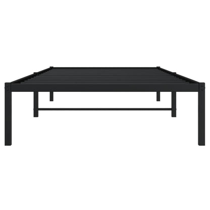 Bettgestell Metall Schwarz 100x200 cm