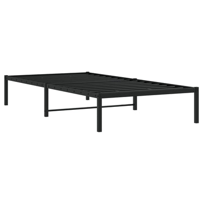 Bettgestell Metall Schwarz 100x200 cm