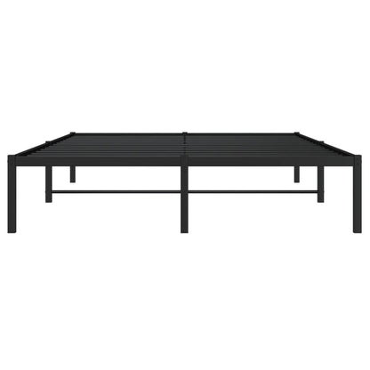 Bettgestell Metall Schwarz 135x190 cm