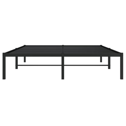 Bettgestell Metall Schwarz 140x190 cm