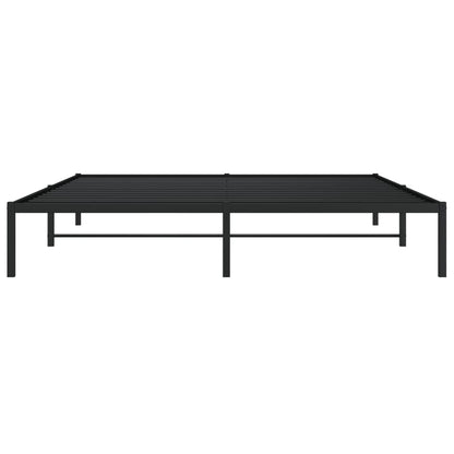 Bettgestell Metall Schwarz 183x213 cm