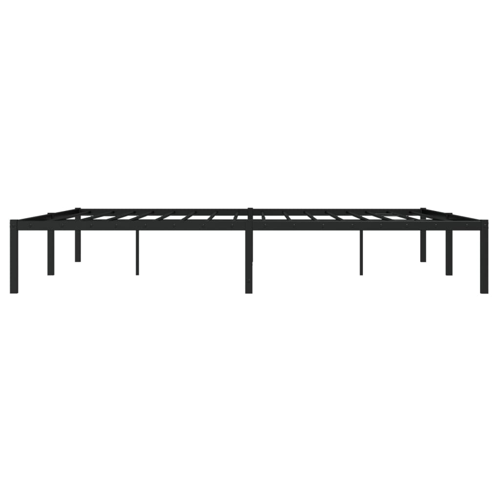 Bettgestell Metall Schwarz 183x213 cm