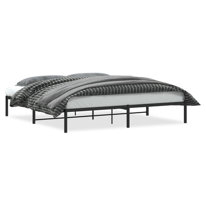 Bettgestell Metall Schwarz 200x200 cm