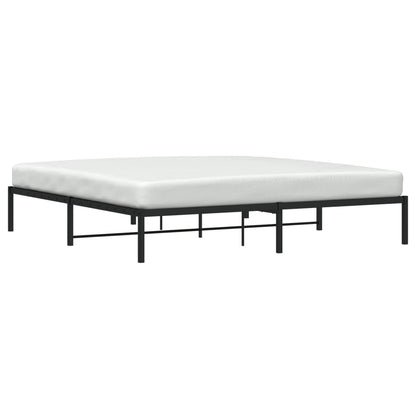 Bettgestell Metall Schwarz 200x200 cm