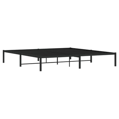 Bettgestell Metall Schwarz 200x200 cm