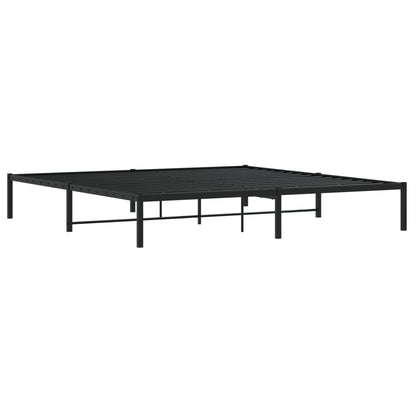 Bettgestell Metall Schwarz 200x200 cm