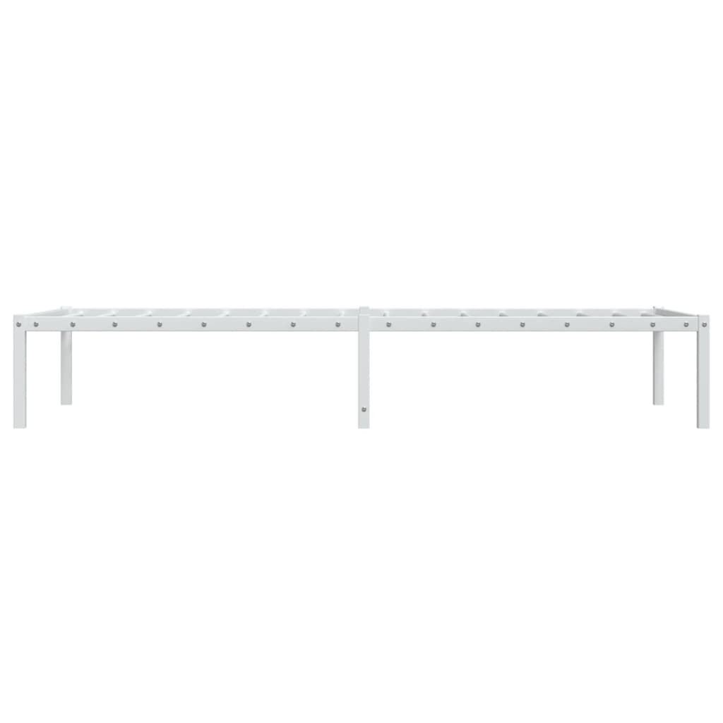 Bettgestell Metall Weiß 80x200 cm