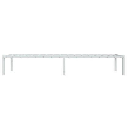 Bettgestell Metall Weiß 80x200 cm