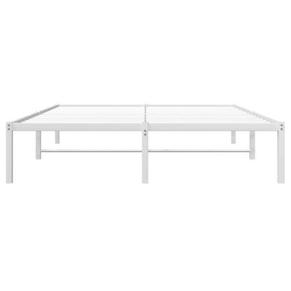 Bettgestell Metall Weiß 140x200 cm