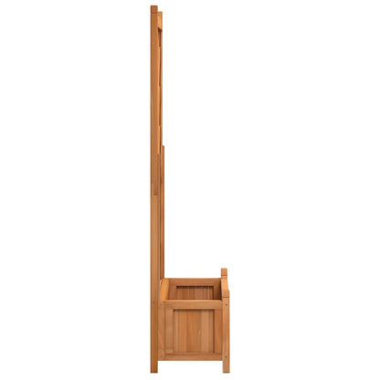 Pflanzkübel mit Spalier Braun 75x35x150 cm Massivholz Tanne