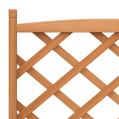 Pflanzkübel mit Spalier Braun 75x35x150 cm Massivholz Tanne