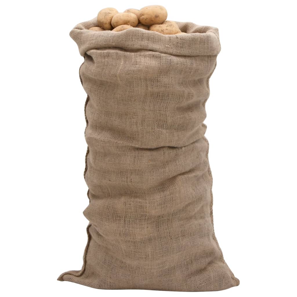 Jutesäcke 5 Stk. 65x135 cm 100% Jute 220 g/m²