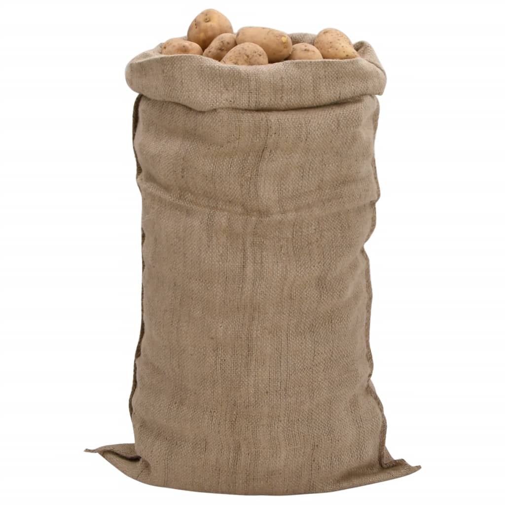Jutesäcke 10 Stück 65 x 135 cm 100 % Jute 340 g/m²