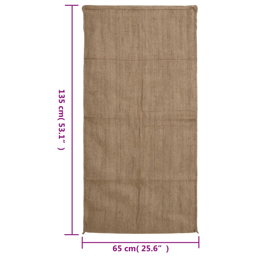 Jutesäcke 10 Stück 65 x 135 cm 100 % Jute 340 g/m²