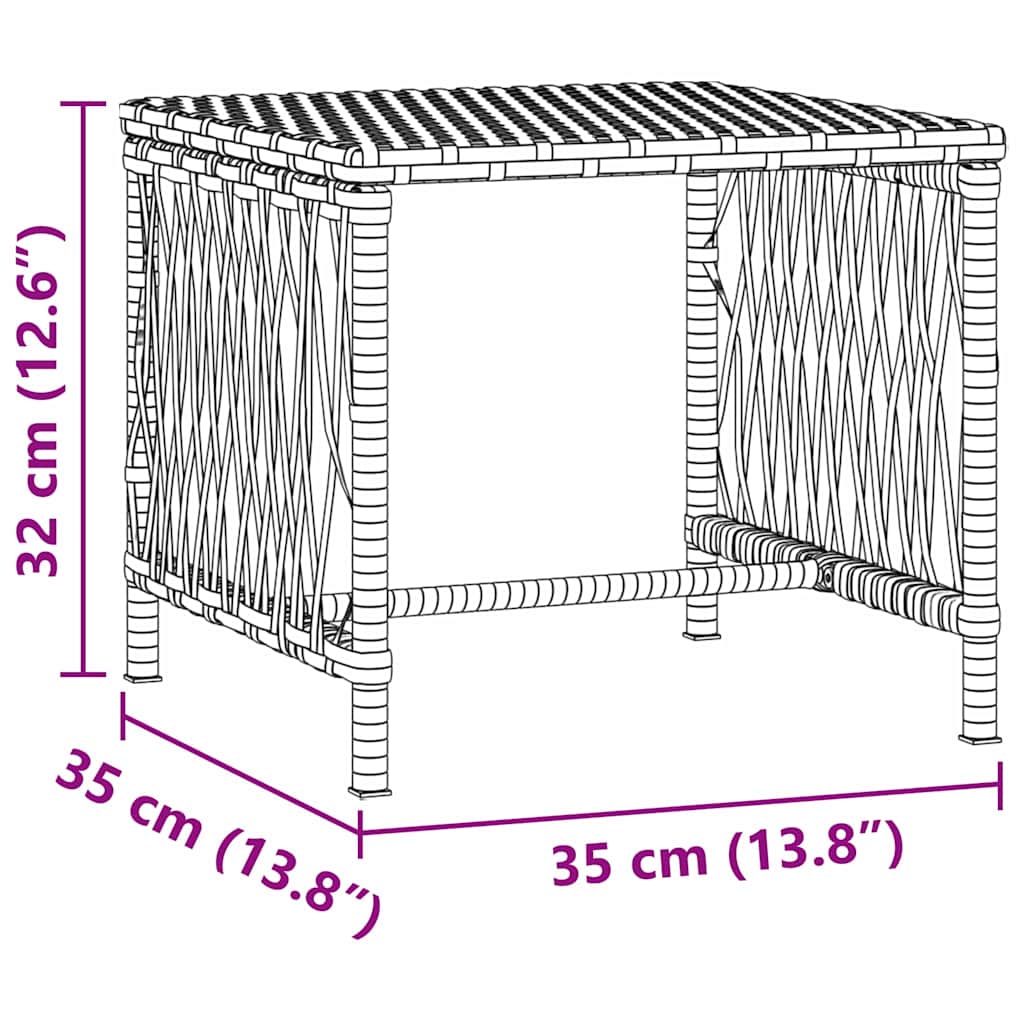 Sonnenliege 3 stk. Poly-Rattan Schwarz und Cremeweiß