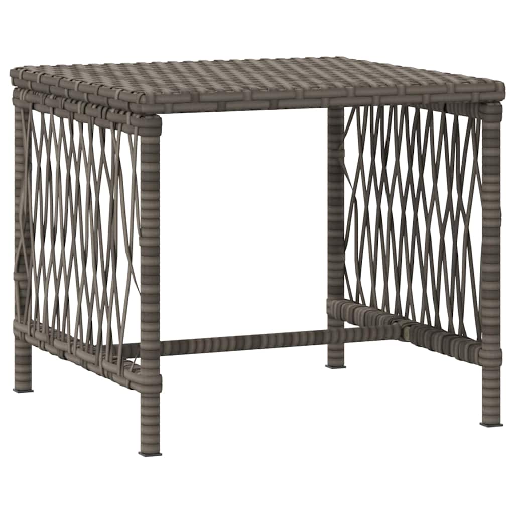 Sonnenliege 3 stk. Poly-Rattan Grau und Marineblau