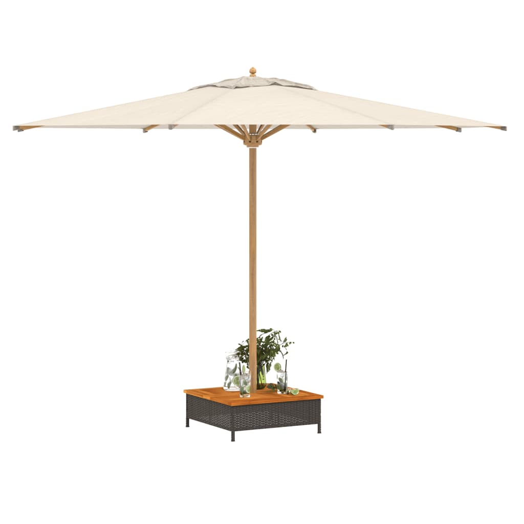 Housse pour pied de parasol noir 70x70x25 cm