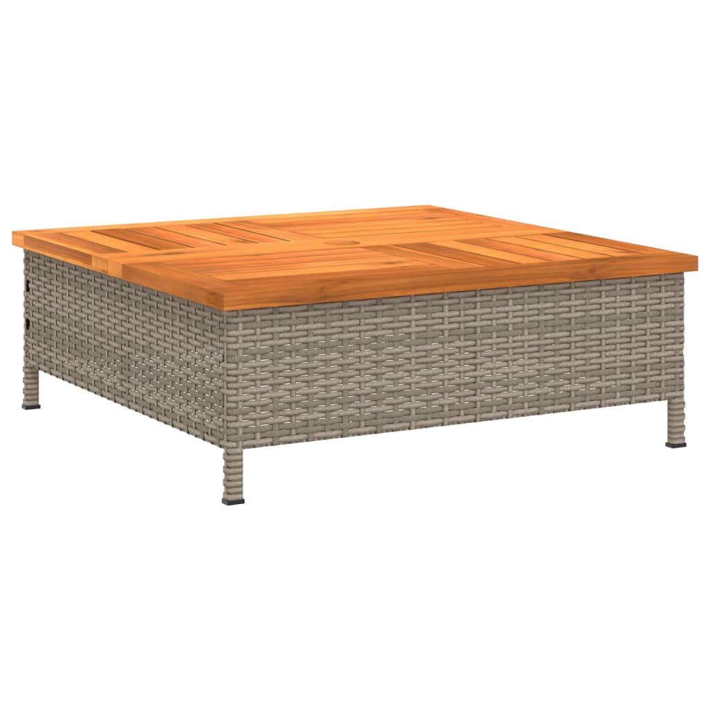 Housse pour pied de parasol gris 70x70x25 cm acacia