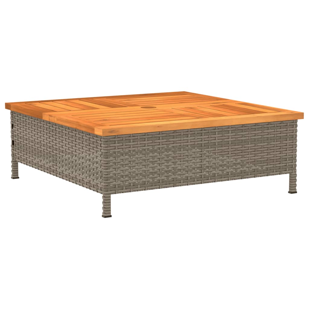 Housse pour pied de parasol gris 70x70x25 cm acacia