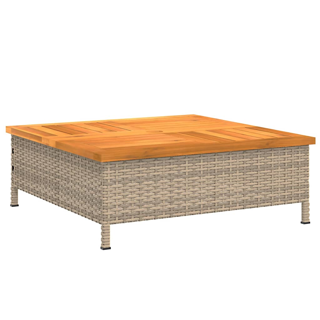 Housse pour pied de parasol beige 70x70x25 cm acacia