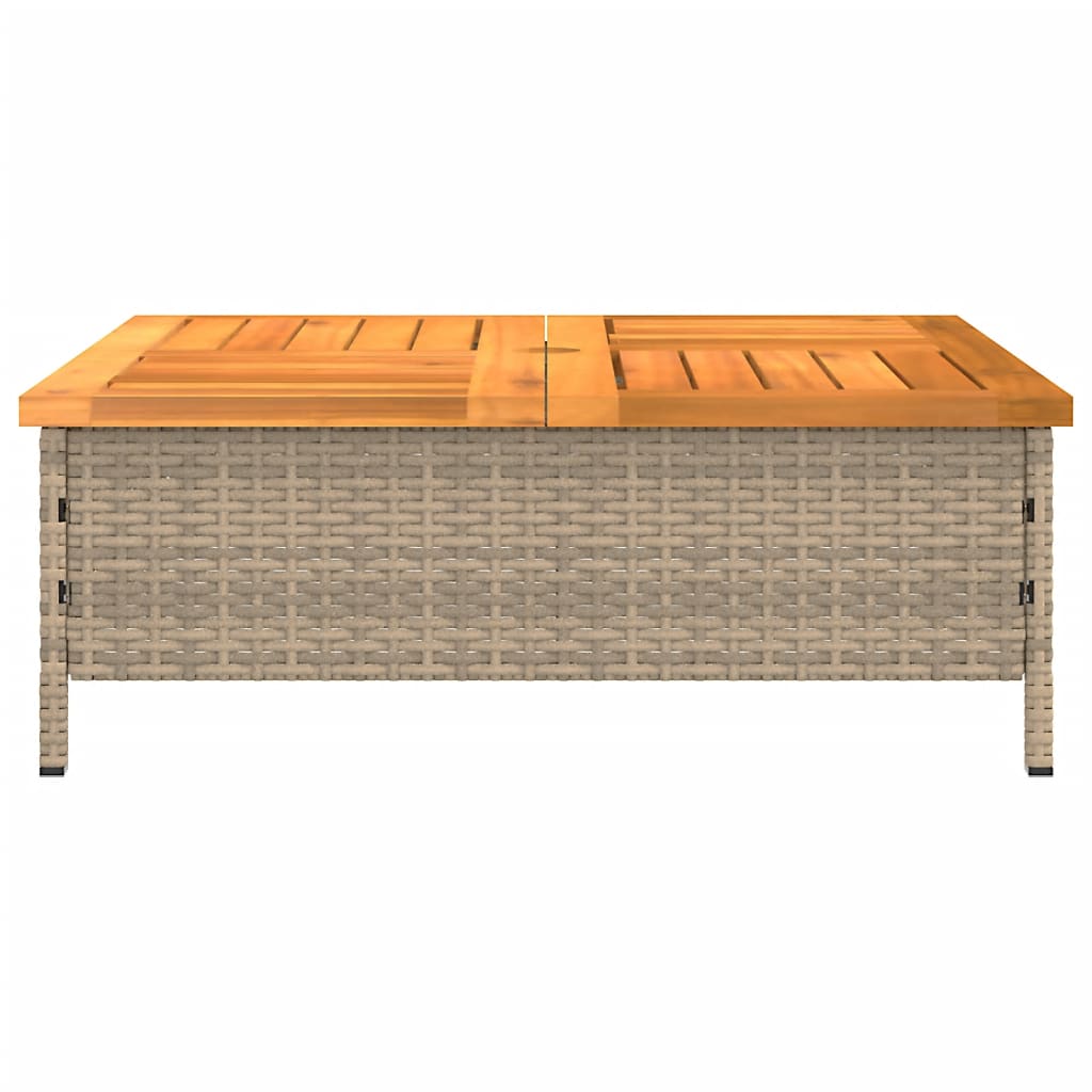 Housse pour pied de parasol beige 70x70x25 cm acacia