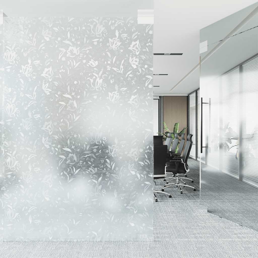 Fensterfolie Matt Blumenmuster 90x500 cm PVC