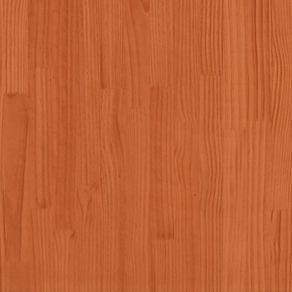 Lit senior wax marron 120x190 cm bois de pin massif