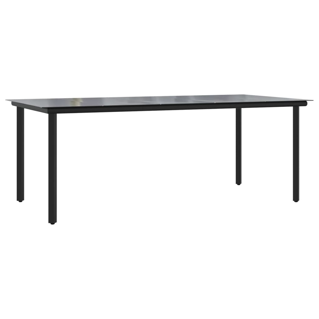 9-tlg. Garten-Essgruppe mit Kissen Grau Poly Rattan