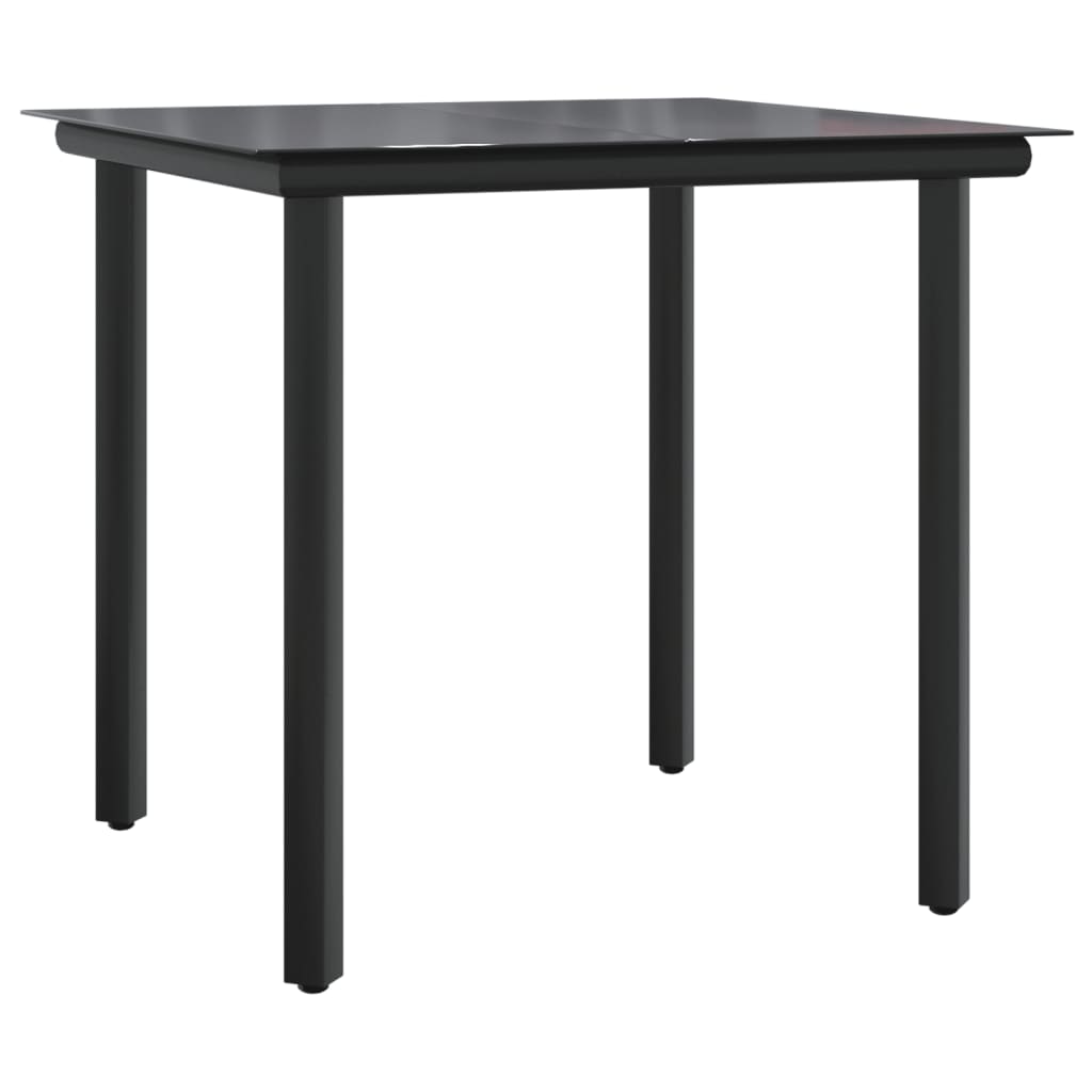 5-tlg. Garten-Essgruppe mit Kissen Braun Poly Rattan