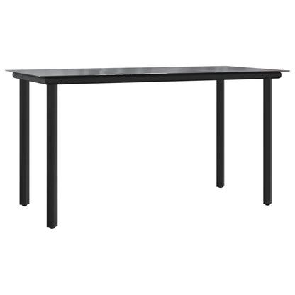 7-tlg. Garten-Essgruppe mit Kissen Braun Poly Rattan