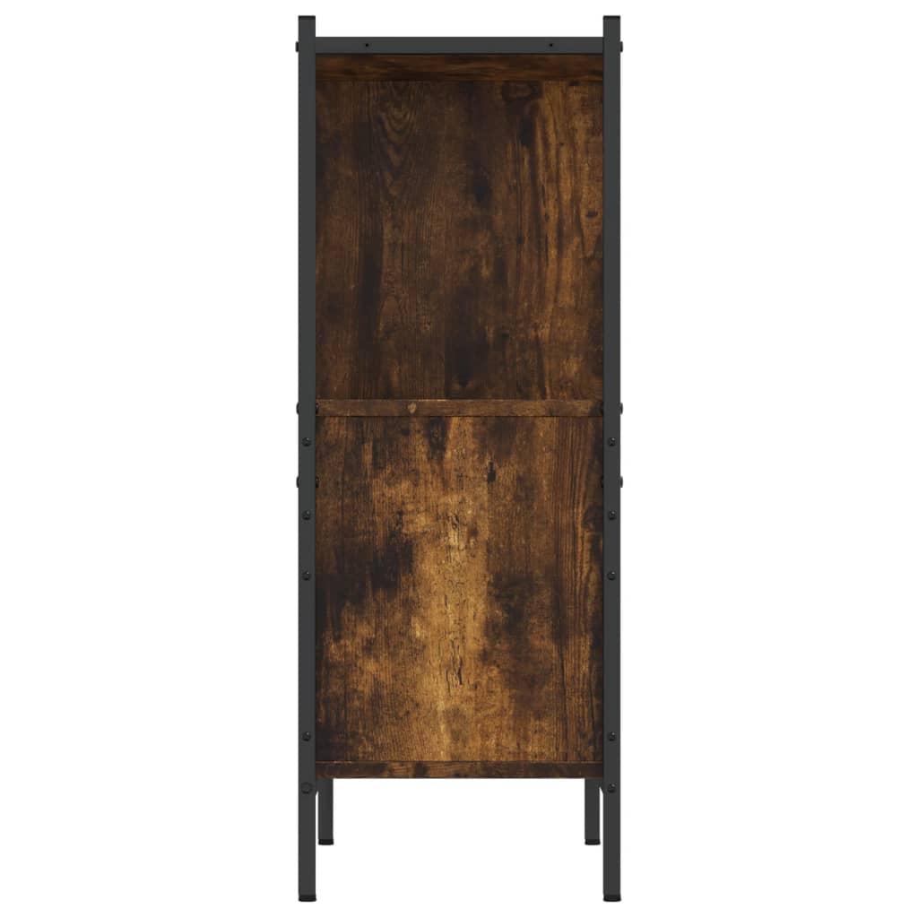 Bookshelf Smoked Oak 72x28x77.5 cm Wood Material