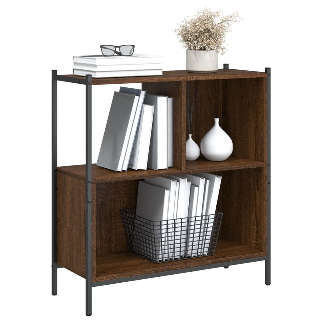 Bookshelf Brown Oak Look 72x28x77.5 cm Wood Material