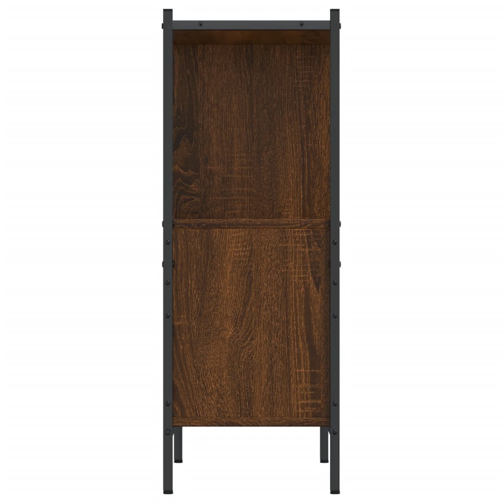 Bookshelf Brown Oak Look 72x28x77.5 cm Wood Material