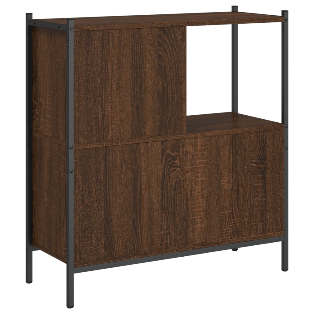 Bookshelf Brown Oak Look 72x28x77.5 cm Wood Material