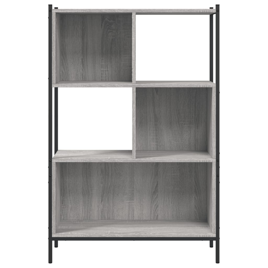 Bookshelf Gray Sonoma 72x28x109 cm Wood Material