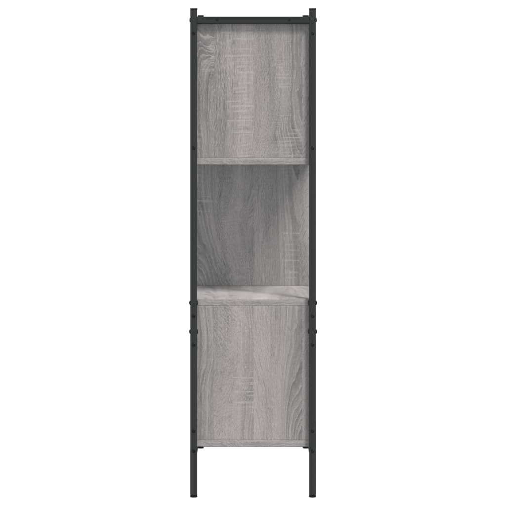 Bookshelf Gray Sonoma 72x28x109 cm Wood Material
