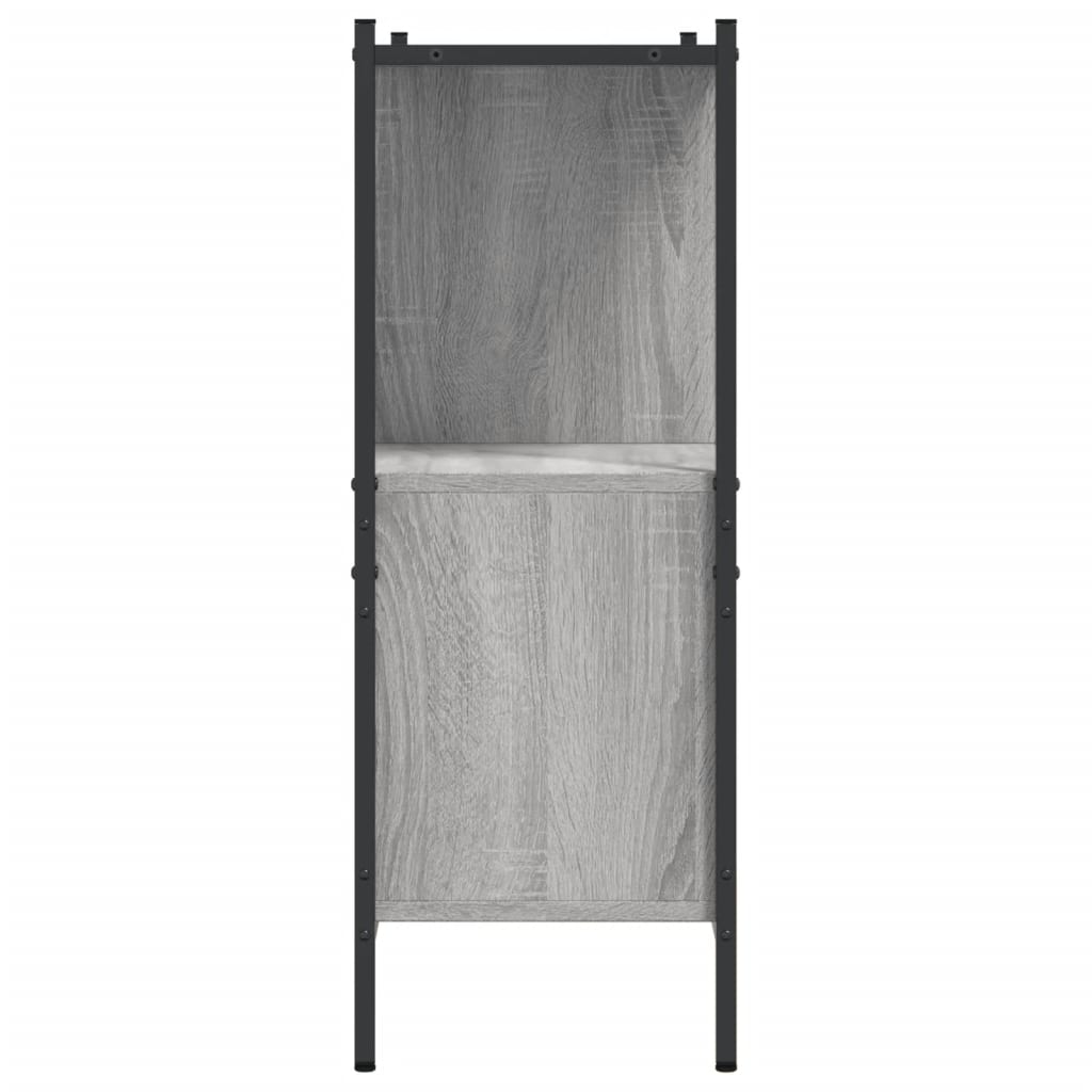 Bookshelf Gray Sonoma 102x28x77.5 cm Wood Material