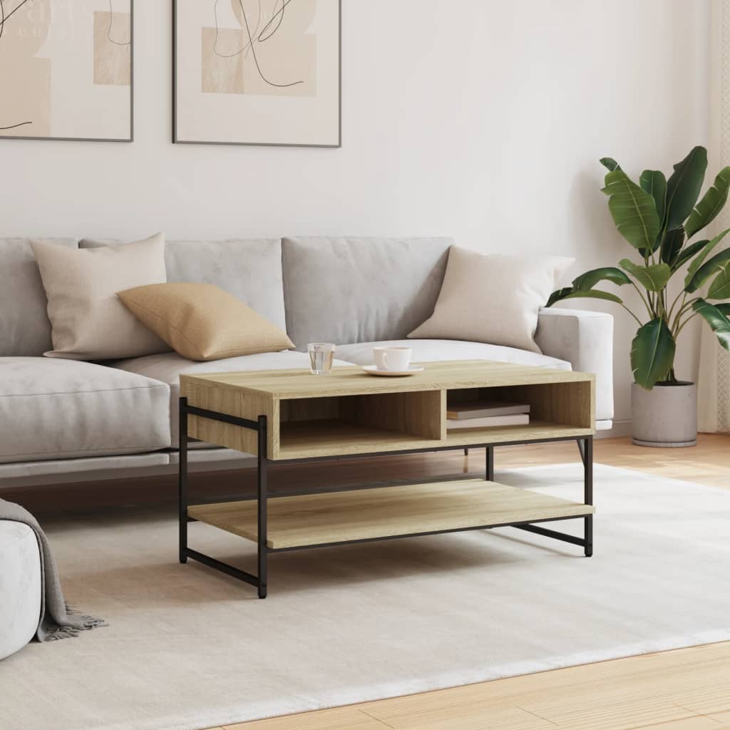 Coffee table Sonoma oak 90x50x45 cm wood material