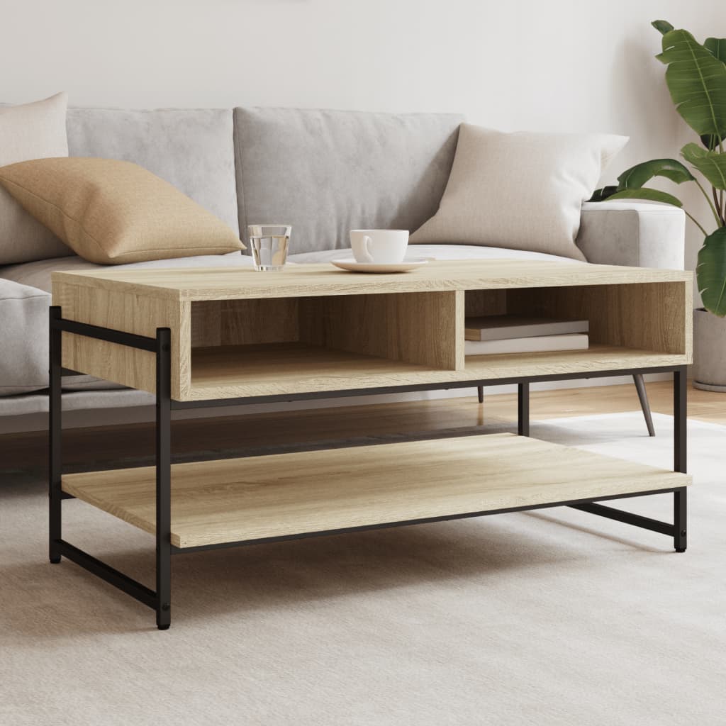 Coffee table Sonoma oak 90x50x45 cm wood material