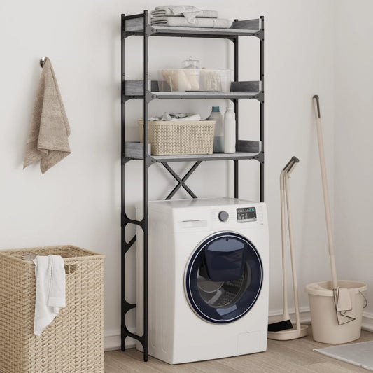 Etagère pour lave-linge Sonoma gris 67x25x163 cm en bois