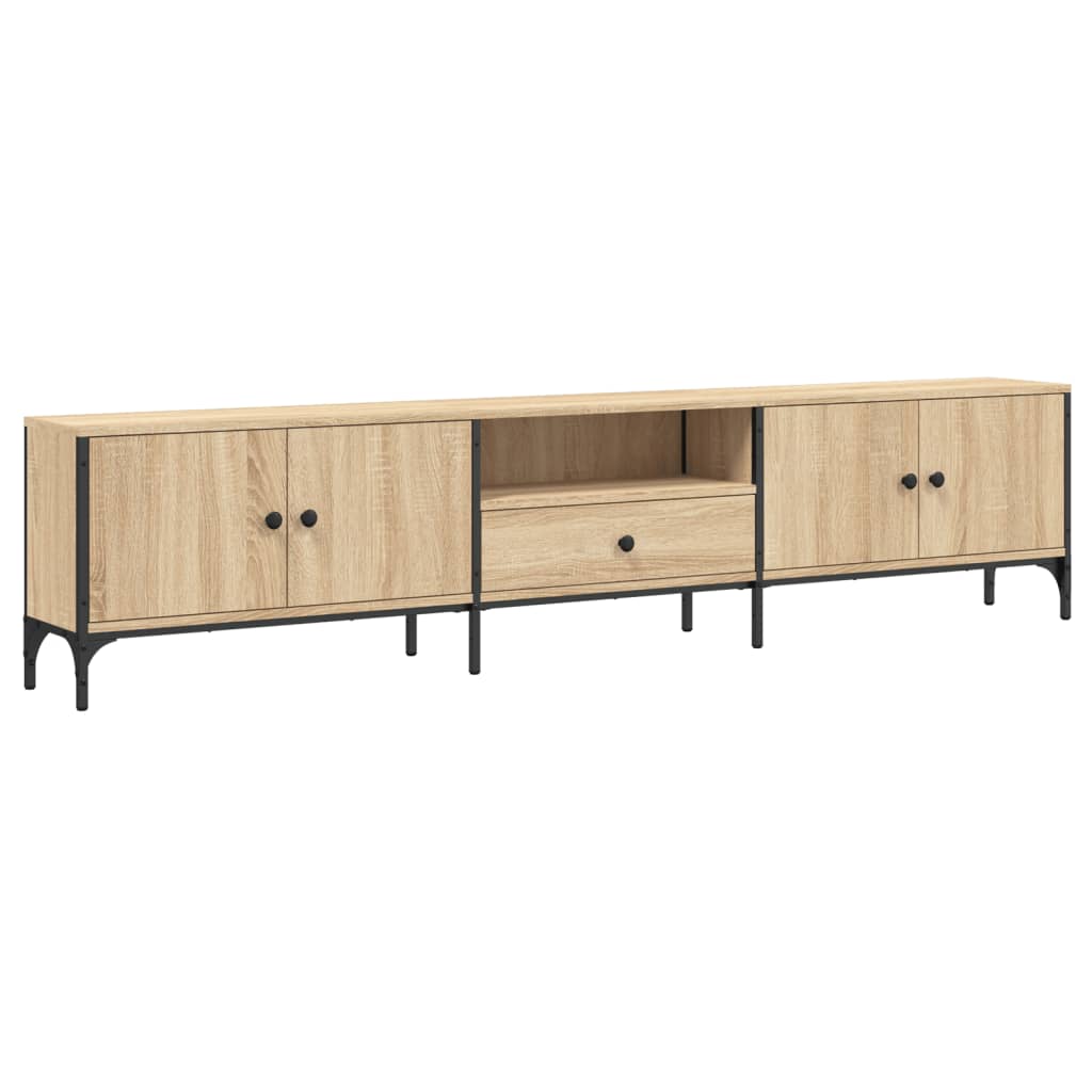 Meuble TV avec tiroir Chêne Sonoma 200x25x44cm matériau bois