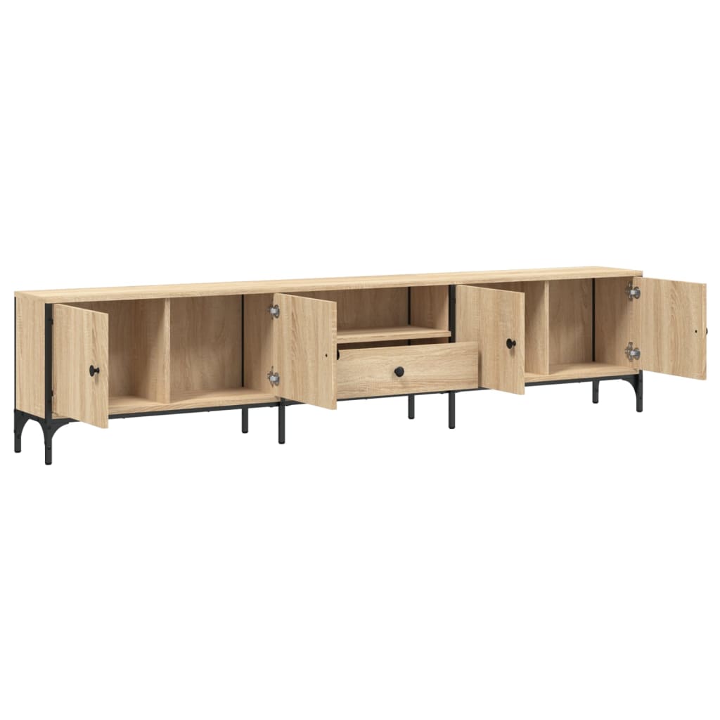 Meuble TV avec tiroir Chêne Sonoma 200x25x44cm matériau bois